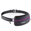 Q-RUN Running Hydration Belt (Waist, Purple - Slim, One Size)