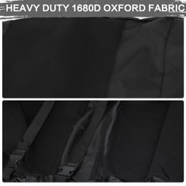 LKV Ranger 1000 Seat Covers - 1680D Waterproof Repellent UTV Seat Cover Set Compatible with Polaris Ranger XP 1000 2017-2021, Polaris Ranger 1000 2020-2025, Split Bench Seat Covers Black