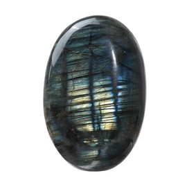 mookaitedecor Natural Labradorite Crystal Palm Stone Polished Pocket Worry Stones for Healing Meditation Home Decor, 251-300g