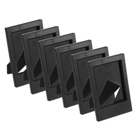 uxcell 6 Pcs Mini Picture Frames 2.4 x 3.6 Inch Rectangle Small Picture Photo Frame Holder for Tabletop Display Photos Paintings Landscape Posters Artwork, Black