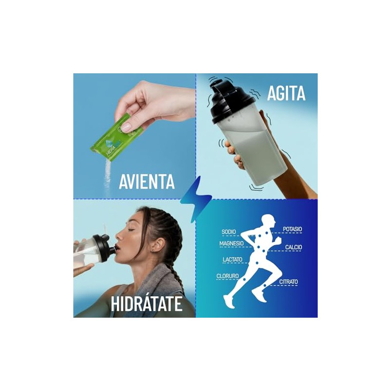 Hidra2go, Electrolitos Sin Azucar, Con Vitamina C, Complejo B, Magnesio