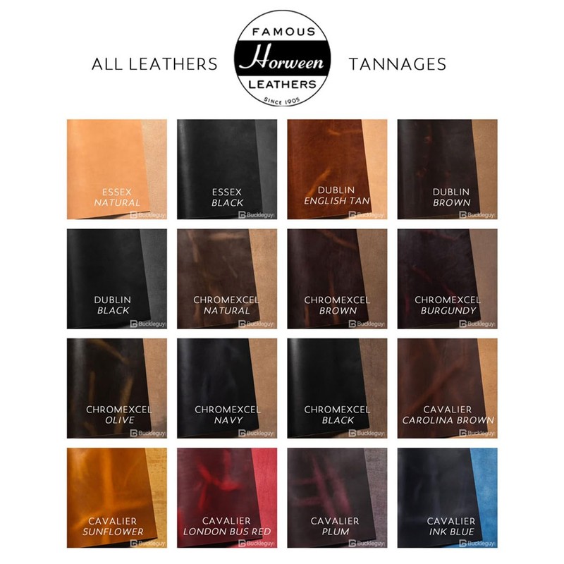 Leather Coasters, Horween Dublin, Circle, Brown Nut (4pc set)