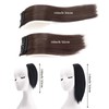 Funyn 2pieces Thick Straight Hair Pieces Adding Hair Volume Seamless