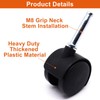 SWZHAI Plastic Casters Set of 4, M8 Grip Neck Stem