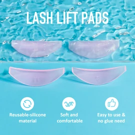 PERMANIA Lash Lift Rods, 8 Pcs/4 Sizes for Lash Perm Kit Reusable Soft L Eyelash Curls Lash Lifting Shield Makeup Beauty Tool Salon Grade for All Eye Shapes DIY (Pink)