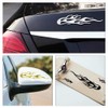 8Pcs 4 Colors Flame Car Stickers Flame Reflective Sticker Car