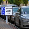 Disabled Badge, PU Leather Disabled Badge Holder for Car, Blue
