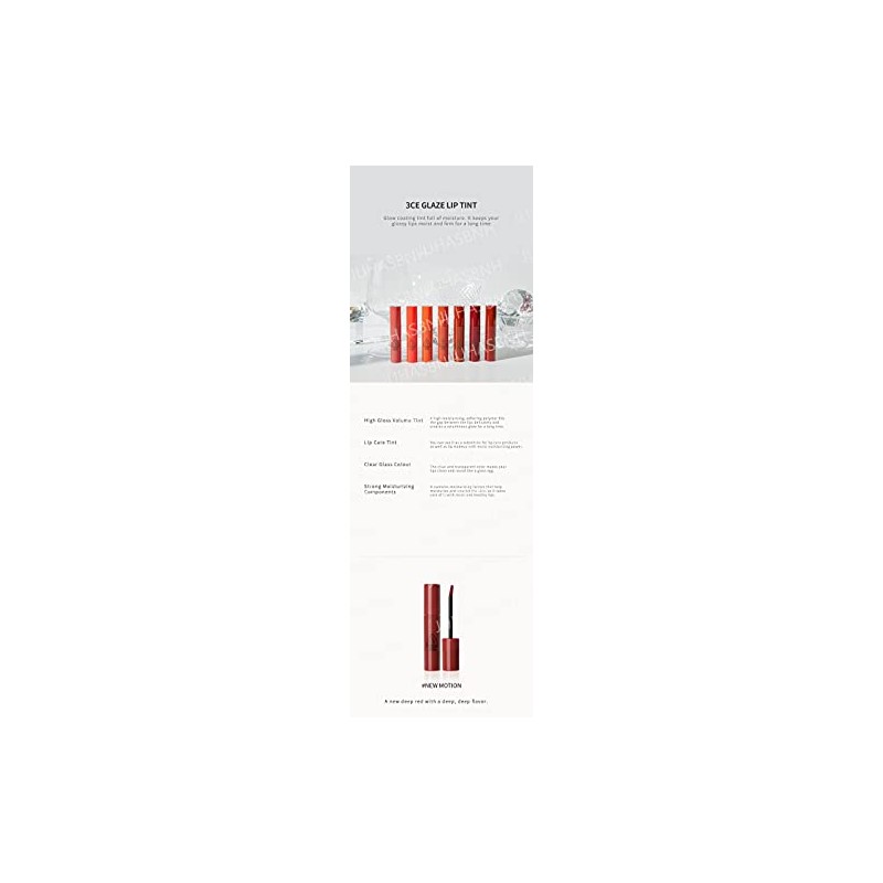 3CE Tinte labial esmaltado (0.18 oz) (#NEW MOTION)