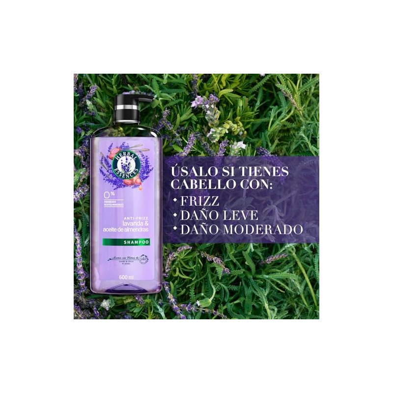 Herbal Essences Shampoo Antifrizz Lavanda & Aceite De Almendras 600