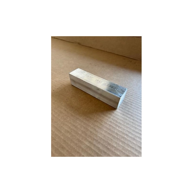 Aluminum Square Bar, 1.5" x 1.5", Solid Stock, Machining, 6061-T6511,