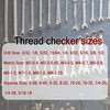 findmall Thread Identifier Gauges Nut and Bolt Thread Checker Multi-Function