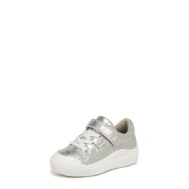 Dr. Scholl's Infant Girls Time Off Toddler Sneaker Silver Faux Leather 9 M