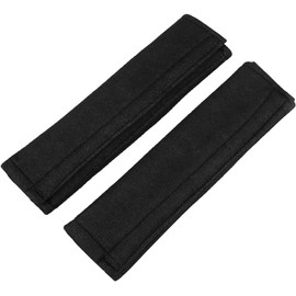 2 unids Asiento de vehículo Coche Correa de Cinturón de seguridad de coche suave cojín de hombro Universal cinturón de protección almohadillas cubierta de amortiguador cómodo para cinturón de coche mo(Negro)