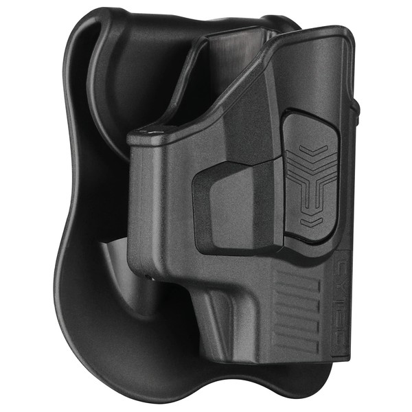 Sig P365, OWB Holster for Sig Sauer P365 Micro-Compact 9mm / P365 XL / P365 SAS - Index Finger Released | Adjust. Cant | Autolock | Outside Waistband | Silicone Pad Paddle | Matte Finish -RH