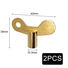Radiator Bleed Key, Radiator Valve caps, for Bleeding radiators, Faucet, Made of Solid Brass- Pack of 2