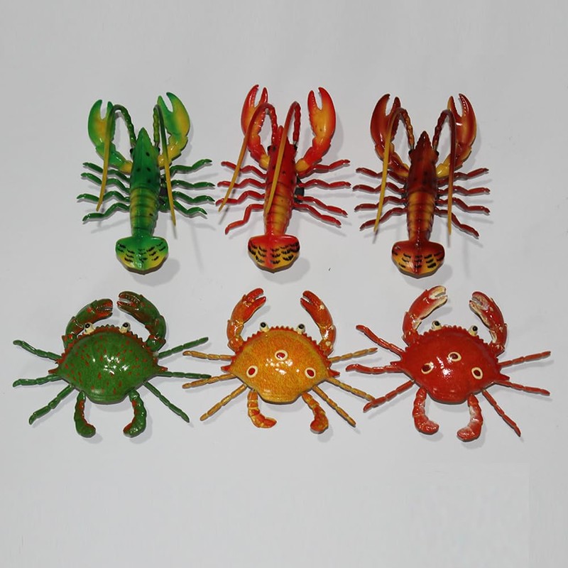 10 PCS Magnetic Refrigerator Magnets Funny Cute Crabs and Lobsters