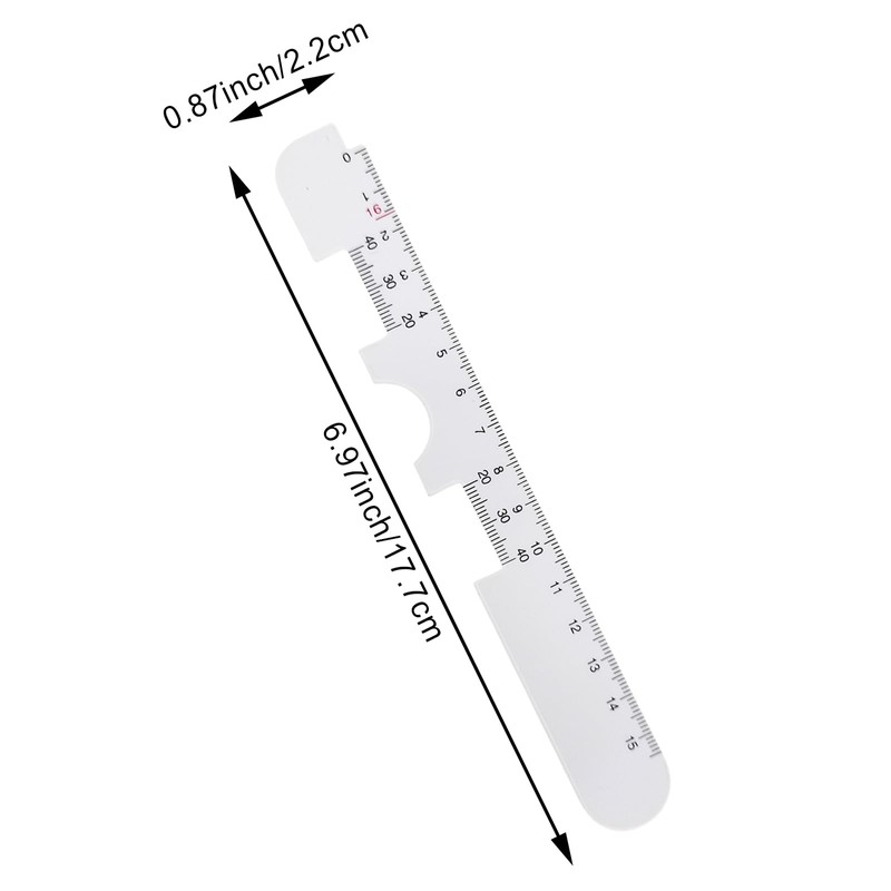 4 Pack Pd Ruler Pupil Measurement Tool, Pupil Ruler Printed