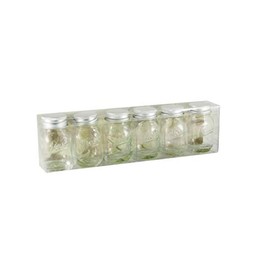 Grant Howard 52020 Fresh Embossed Mini Jars, 2 oz., Set of 6