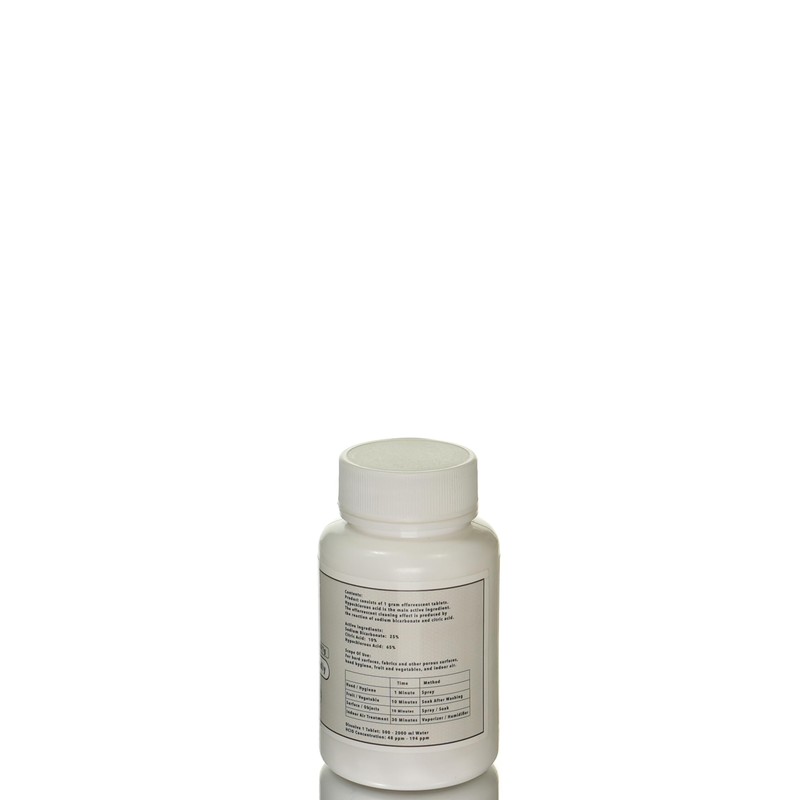 CARBON Hypochlorous Acid Effervescent Cleaning Tablets for Food-Grade 3D Printed