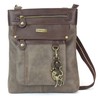 Chala GEMINI Crossbody Faux Leather Gift Messenger Bag, Slim Cat,