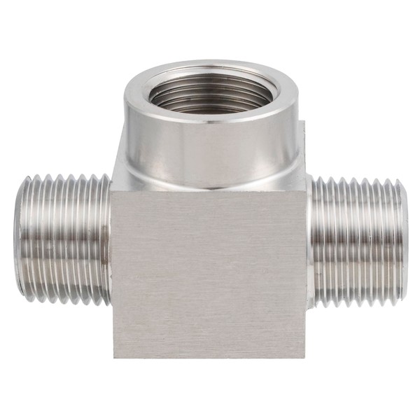 Yoebor Stainless Steel 304 Pipe Fitting Female Branch Tee, 1/4"