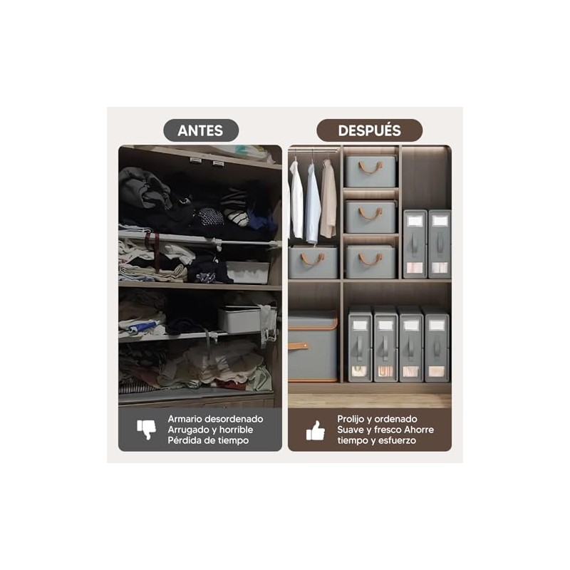 VIOPY Organizador De Sabanas, 4 Piezas Cajas De Almacenamiento