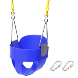 Take Me Away Toddler Swing - High Back Bucket Seat, Plastic-Coated Chains, Compatible with Swing Set Accessories
