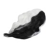 Black and White Short Wavy Wig Women Cosplay Party Shoulder