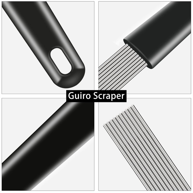 EASTROCK Guiro Scraper Latin Percussion Comb-Style Scraper 12 Inch Professional