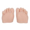 1 Pair Silicone Foot Model, Nail Art Training Display Fake