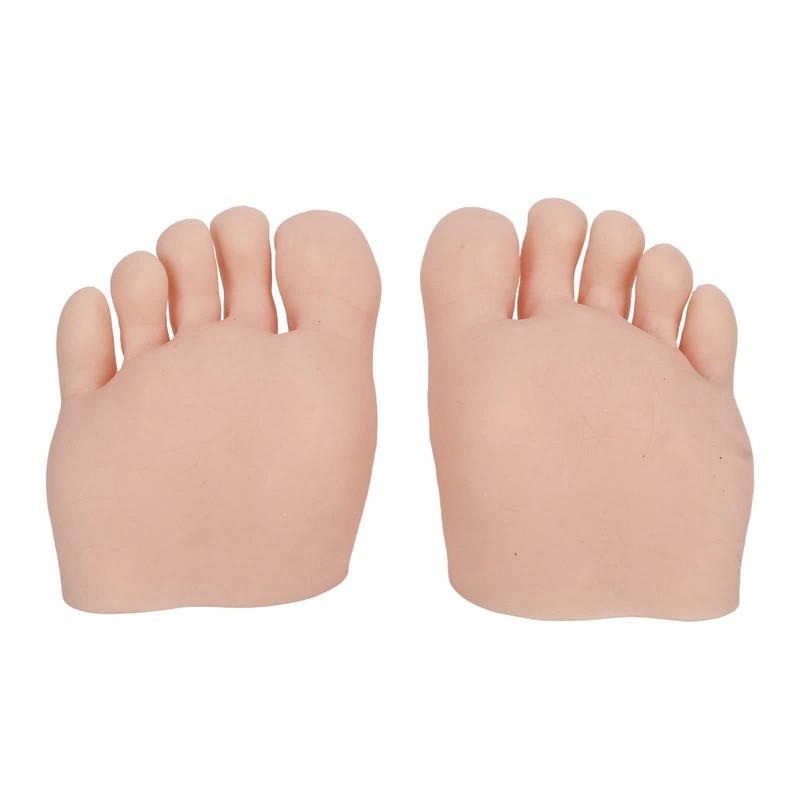 1 Pair Silicone Foot Model, Nail Art Training Display Fake