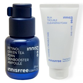 Innisfree Retinol PDRN Ampoule 25ml+Visa Trouble Cleansing Foam / 이니스프리 레티놀 PDRN 앰플 25ml+비자 트러블 클렌징 폼