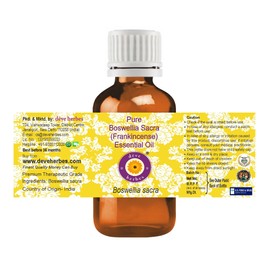 Deve Herbes Pure Boswellia Sacra (Frankincense) Essential Oil (Boswellia Sacra) Steam Distilled 5ml (0.16 oz)