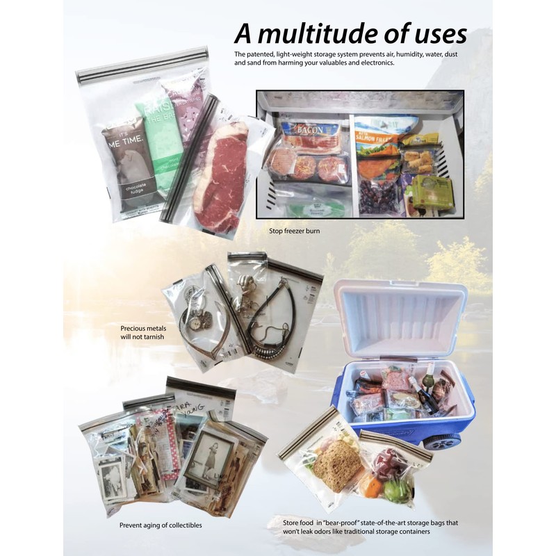 LOKSAK - aLOKSAK Small Multi-Pack Waterproof Dry Bags - Airtight