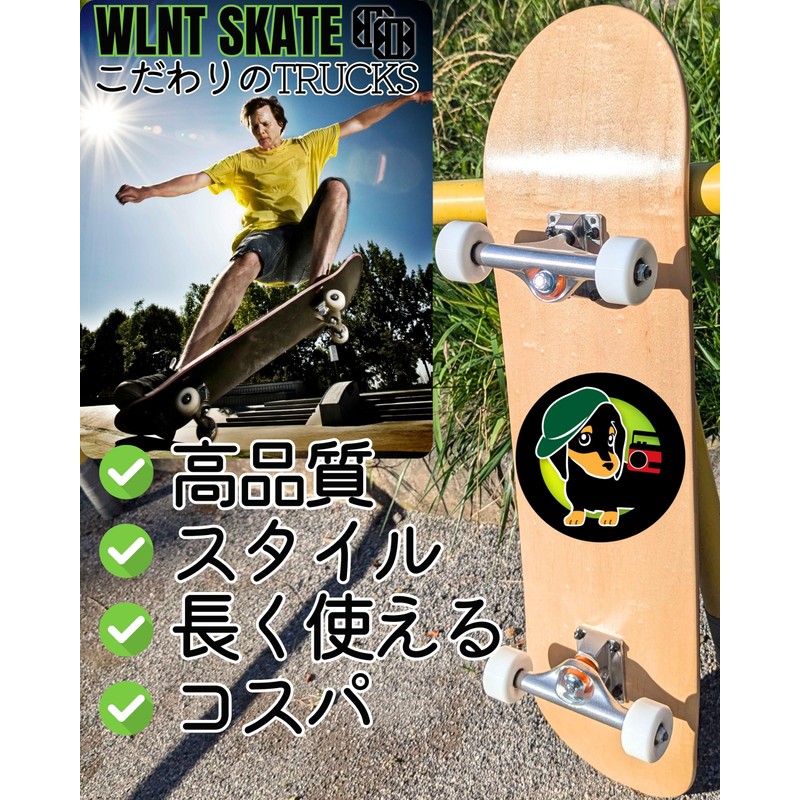 WalnutSkate Skateboard Trucks Set with Washers and Axle Nuts for