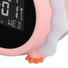Alarm Clock Pink Dinosaur Shape Multifunctional Bedside LED Electronic Alarm