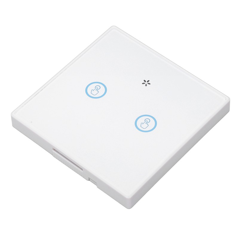 Smart Wall Touch Switch 433MHz Tempered Glass Panel Wiring Free