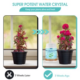 1LB Water Storing Crystals for Plants with Spoon, Water Gel Solves Plant Over-Watering and Drought Problems, Keeps The Soil Moist, Small Water Storing Polymer Crystals for Plants Powder - by Oycevila