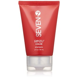 SEVEN SEVEN Rinzu COLOR Shampoo Hair Care for Color-Treated Hair, Sulfate Free, Moisturizes, Strengthens & Extends Color Retention with Aloe, Vitamin B5, Sunflower Seed for Men & Women, Made in USA, 2 oz