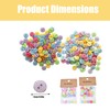 100 Pcs 15mm Mixed Color Round and Stripe Resin Buttons