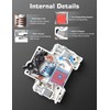 DIHOOL Solar Disconnect Switch, 30 Amp 2 Pole, DIN Rail