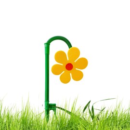 Crazy Daisy Sprinkler, Fun Irrigation Tool for Yard Watering Kids & Pets Playing, Funny Sun Flower Dancing Daisy Lawn Sprinkler for Garden, Lawn(Yellow)