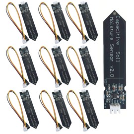 MTDELE 10Pcs Capacitive Soil Moisture Sensor Module 3.3V Compatible with for Arduino Raspberry Pi DIY