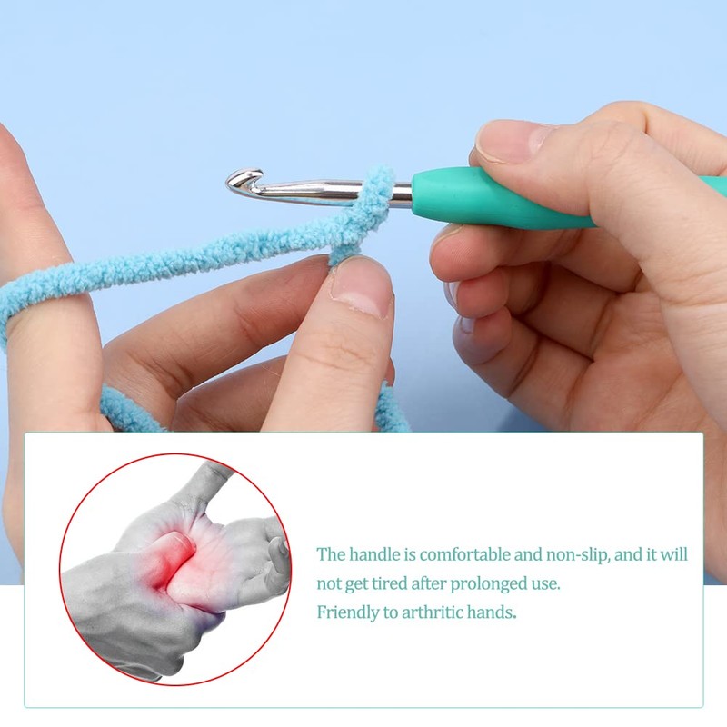 5.5 mm Crochet Hook, Ergonomic Handle for Arthritic Hands, Extra