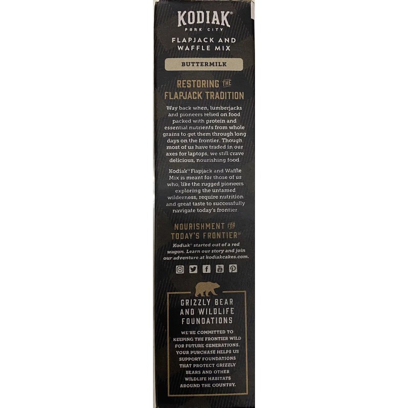 Kodiak Protein Power Cakes BUTTERMILK Pancake Flapjack & Waffle Mix