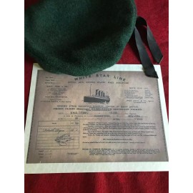 RMS Titanic Queenstown Tickt Eugene Daly, Rare copy & great story, Quality Print