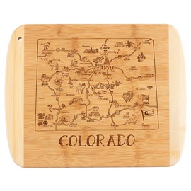 Totally Bamboo A Slice of Life Colorado State Serving and Cutting Board, 11" x 8.75"