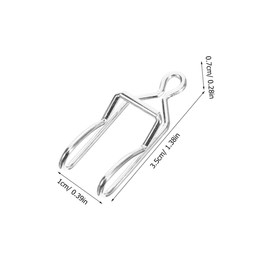 PACKOVE 50pcs Pocket Watch Chain Clasps DIY Metal Clips for Cowboy Chains Smooth Durable Accessories with Classic White K Antique Finish for Crafting and Repair