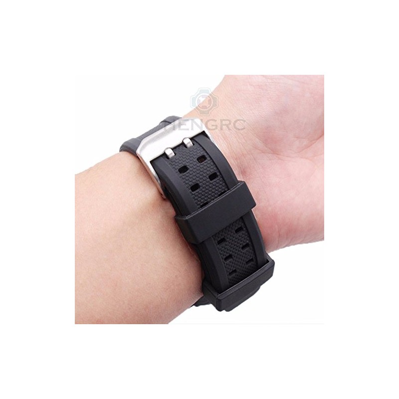 Compatible Replacement Luminox 22mm Watch Rubber Band Strap with Spring