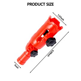 Multi-Angle Paint Brush Extender for High Ceiling Walls Corners,Extension Pole Attachment Holder for Paint Brush,Roller, Scraper(Red)